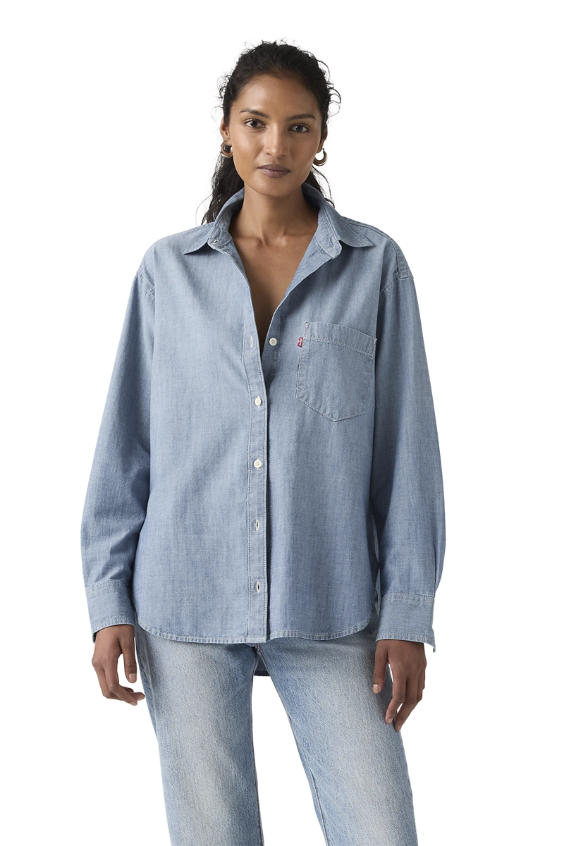 BLUSA MUJER HARLIE BOYFRIEND SHIRT AZUL LEVIS 001HM-0021 - 1