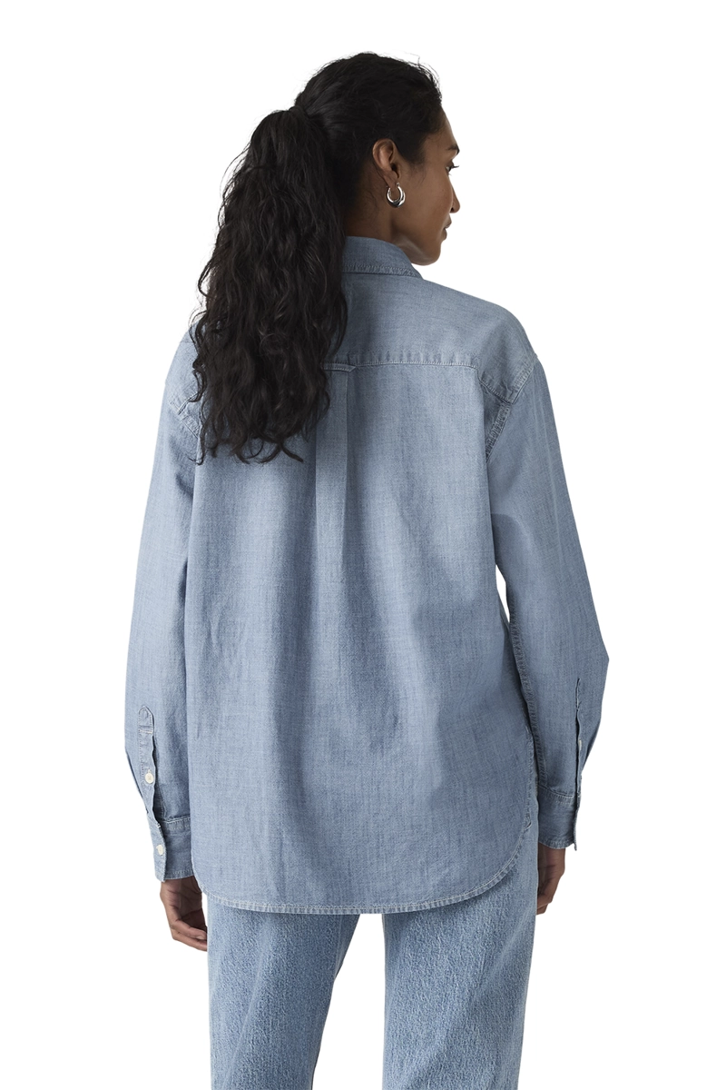 BLUSA MUJER HARLIE BOYFRIEND SHIRT AZUL LEVIS 001HM-0021 - 2