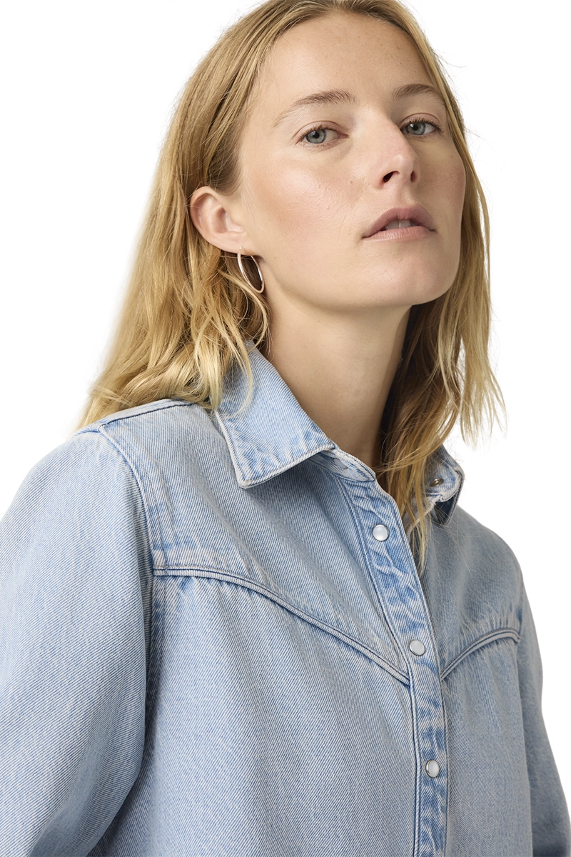 BLUSA MUJER LOGAN TENCEL SHACKET CELESTE LEVIS 005DW-0001 - 3