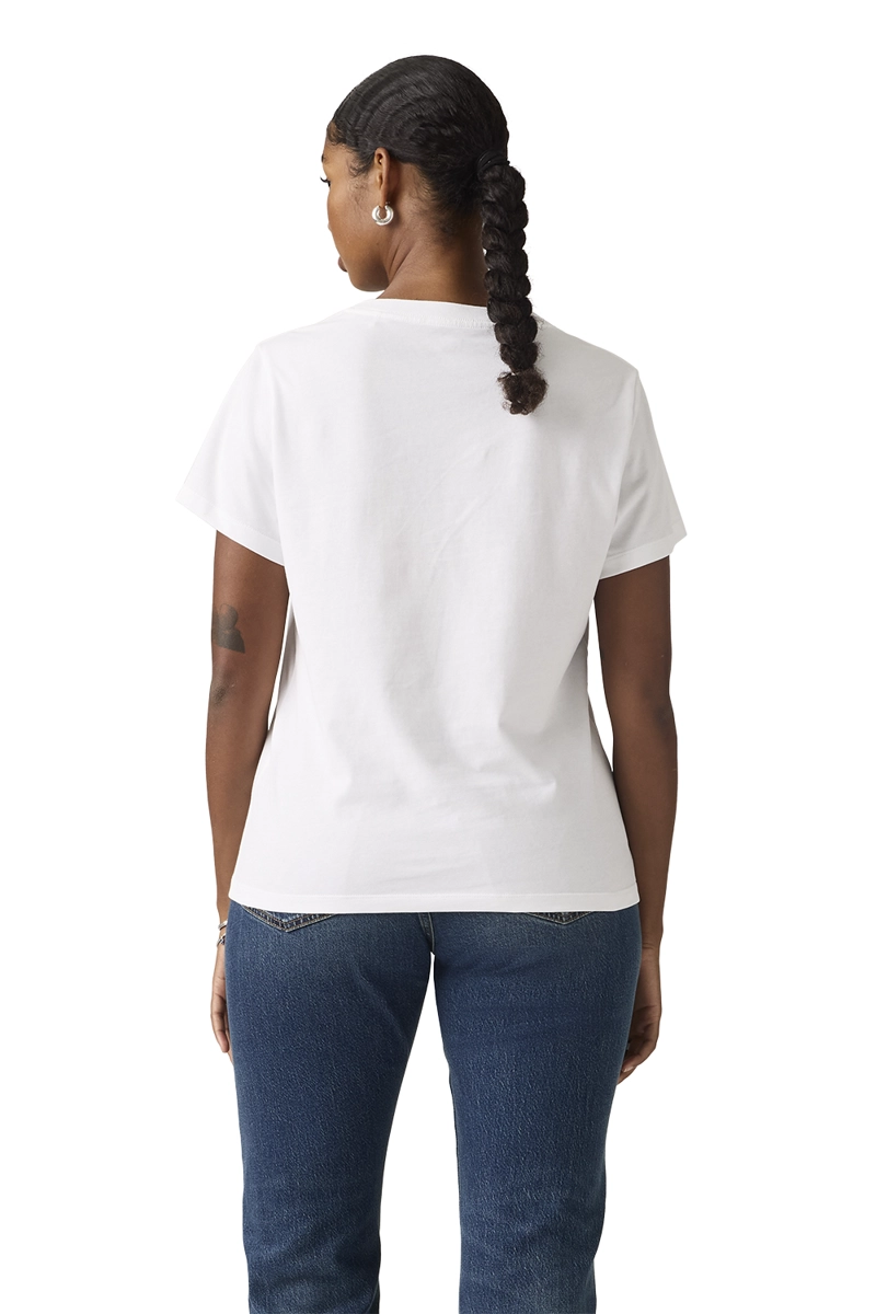 POLERA MUJER FAVORITE V-NECK BLANCO LEVIS 005J6-0011 - 2