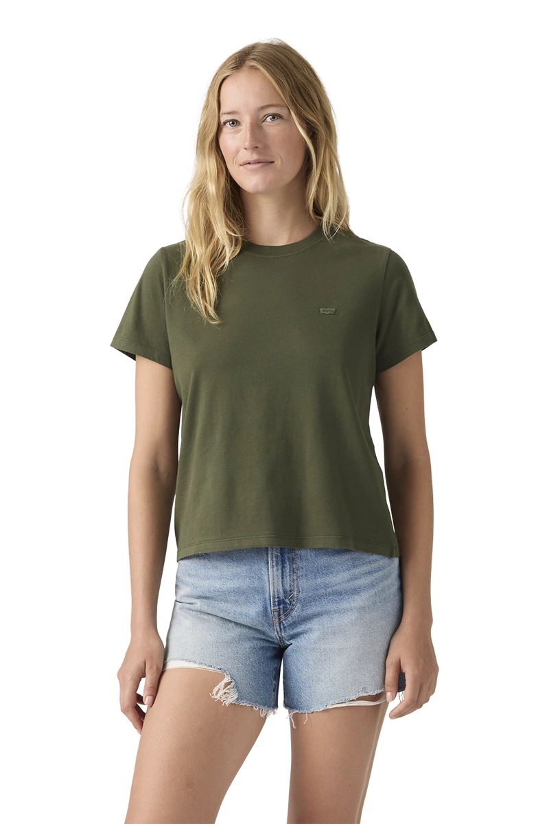 POLERA MUJER FAVORITE COTTON TEE VERDE LEVIS 005J2-0005 - 1