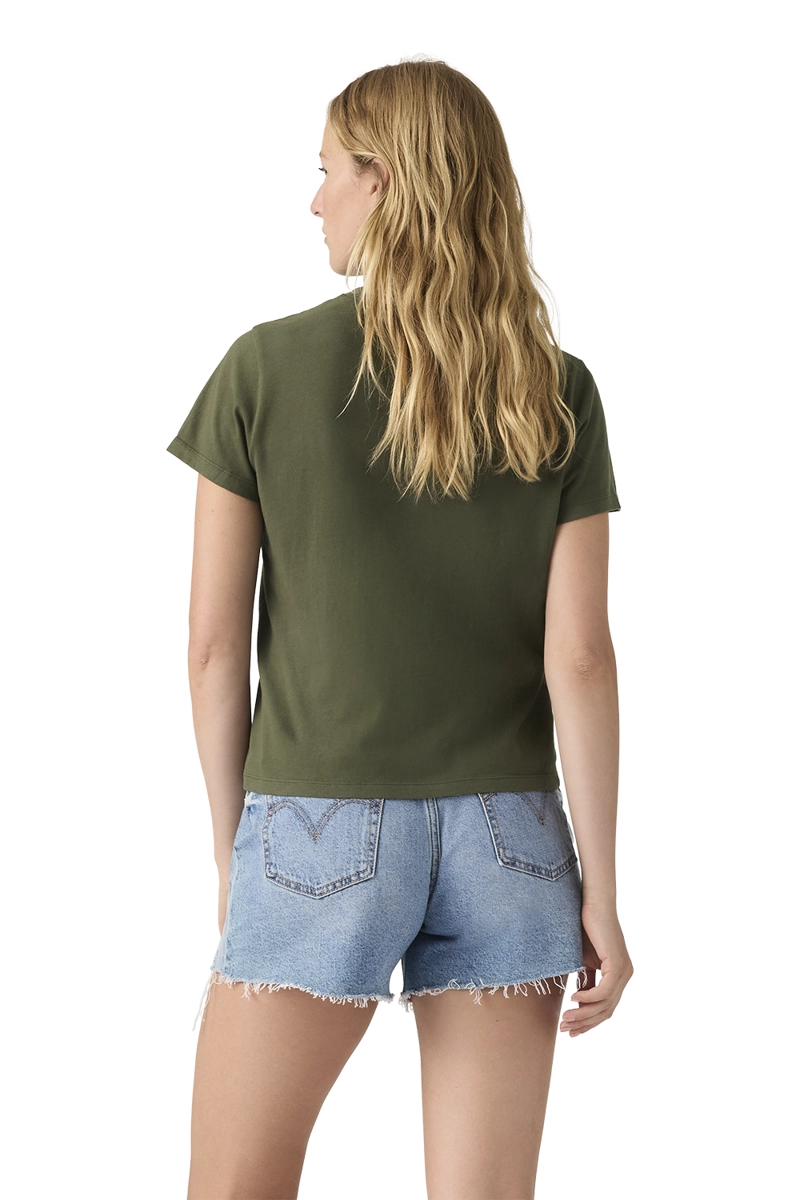 POLERA MUJER FAVORITE COTTON TEE VERDE LEVIS 005J2-0005 - 2