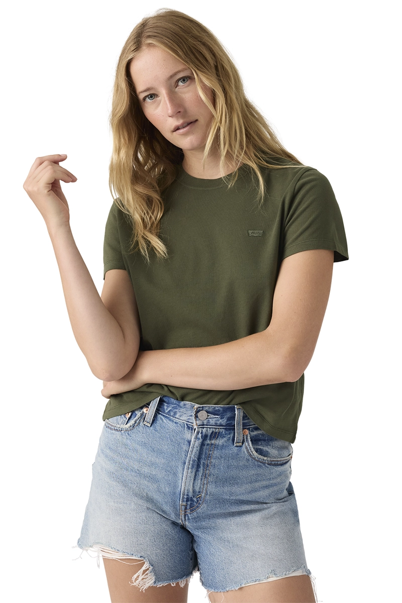 POLERA MUJER FAVORITE COTTON TEE VERDE LEVIS 005J2-0005 - 3