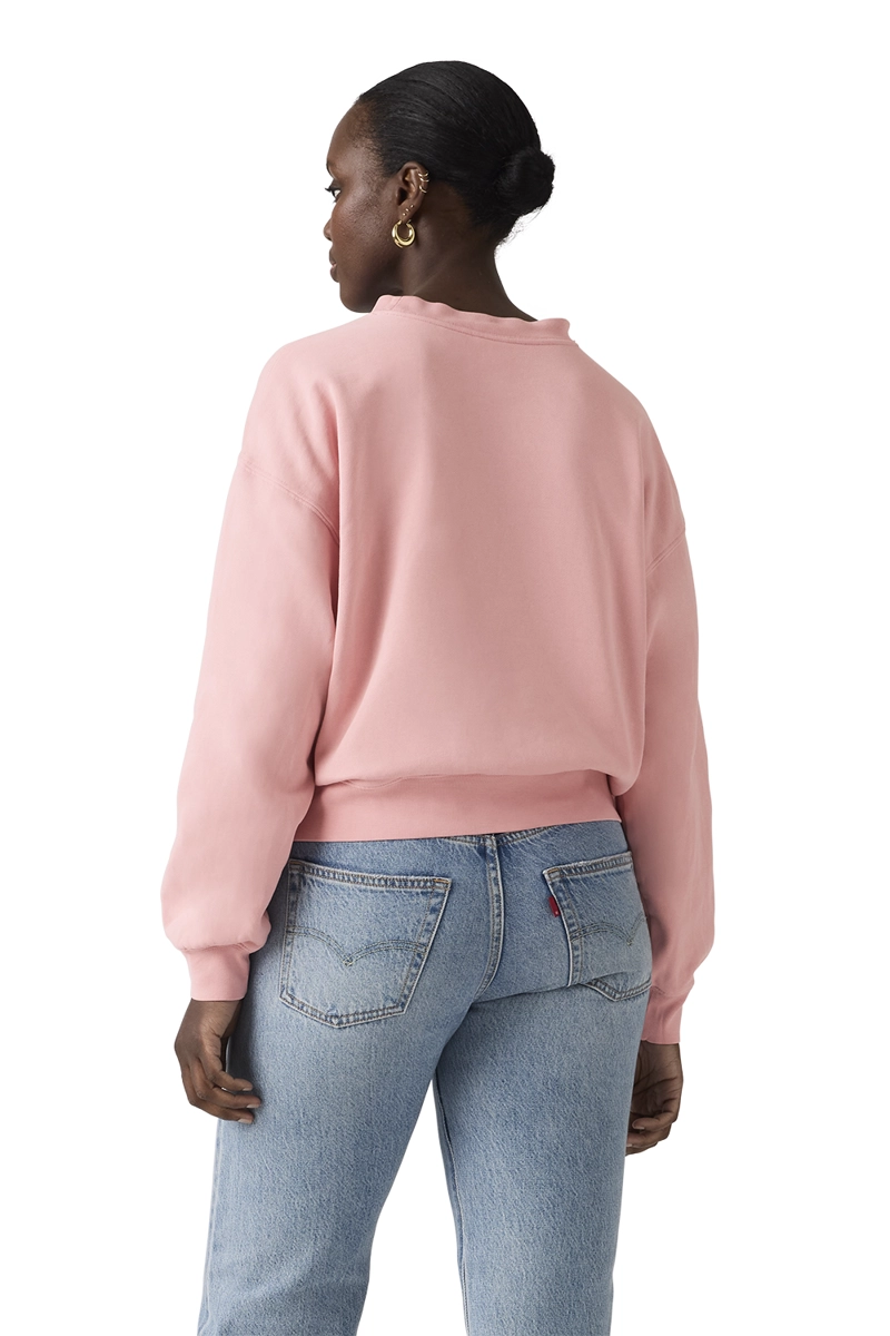 POLERON MUJER VINTAGE BOXY CREW ROSADO LEVIS 005OZ-0014 - 2