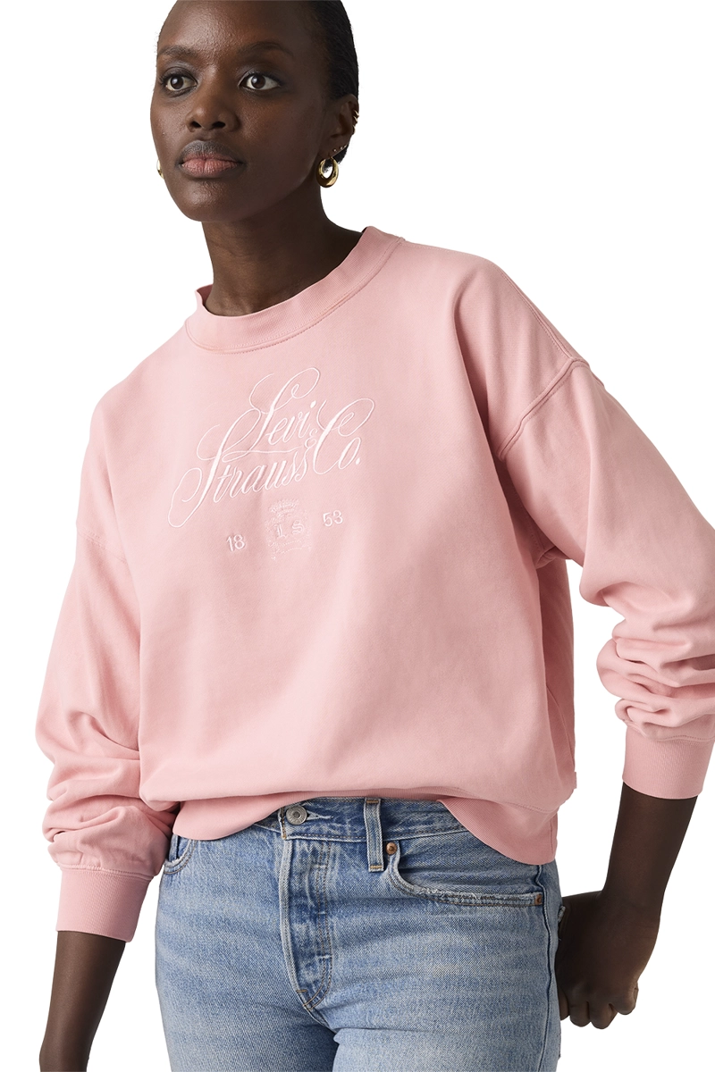 POLERON MUJER VINTAGE BOXY CREW ROSADO LEVIS 005OZ-0014 - 3