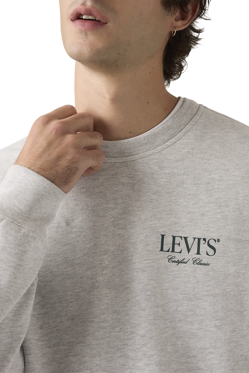 POLERON HOMBRE RELAXD GRAPHIC CREW GRIS LEVIS 38712-0491 - 3