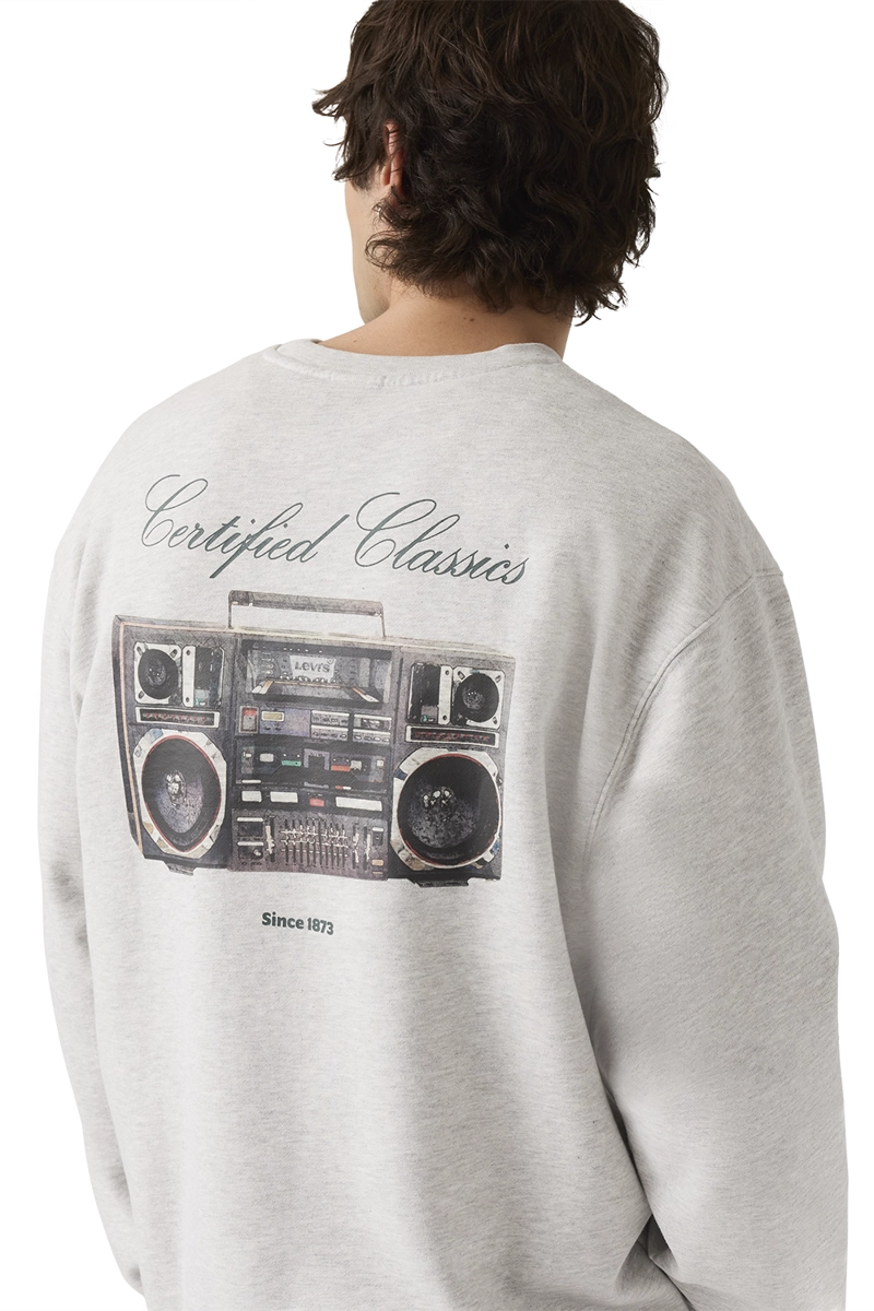 POLERON HOMBRE RELAXD GRAPHIC CREW GRIS LEVIS 38712-0491 - 4