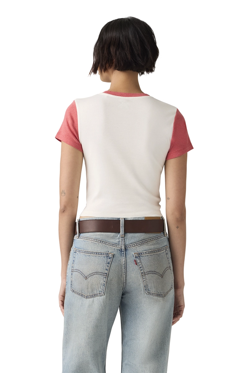 POLERA MUJER GR ESSENTIAL SPORTY TEE BEIGE LEVIS A8798-0111 - 2