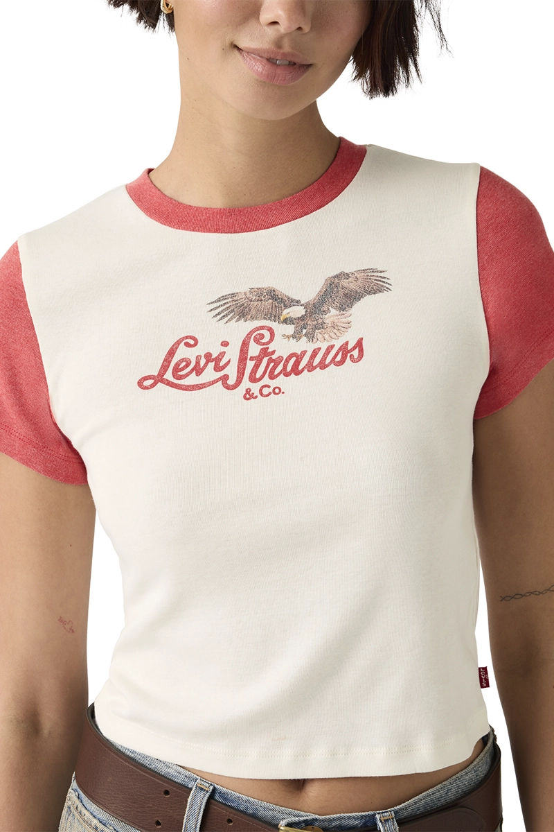 POLERA MUJER GR ESSENTIAL SPORTY TEE BEIGE LEVIS A8798-0111 - 4