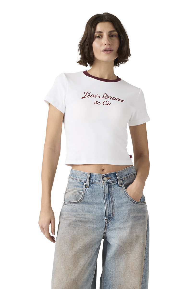 POLERA MUJER GR ESSENTIAL SPORTY TEE BLANCO LEVIS A8798-0083 - 1