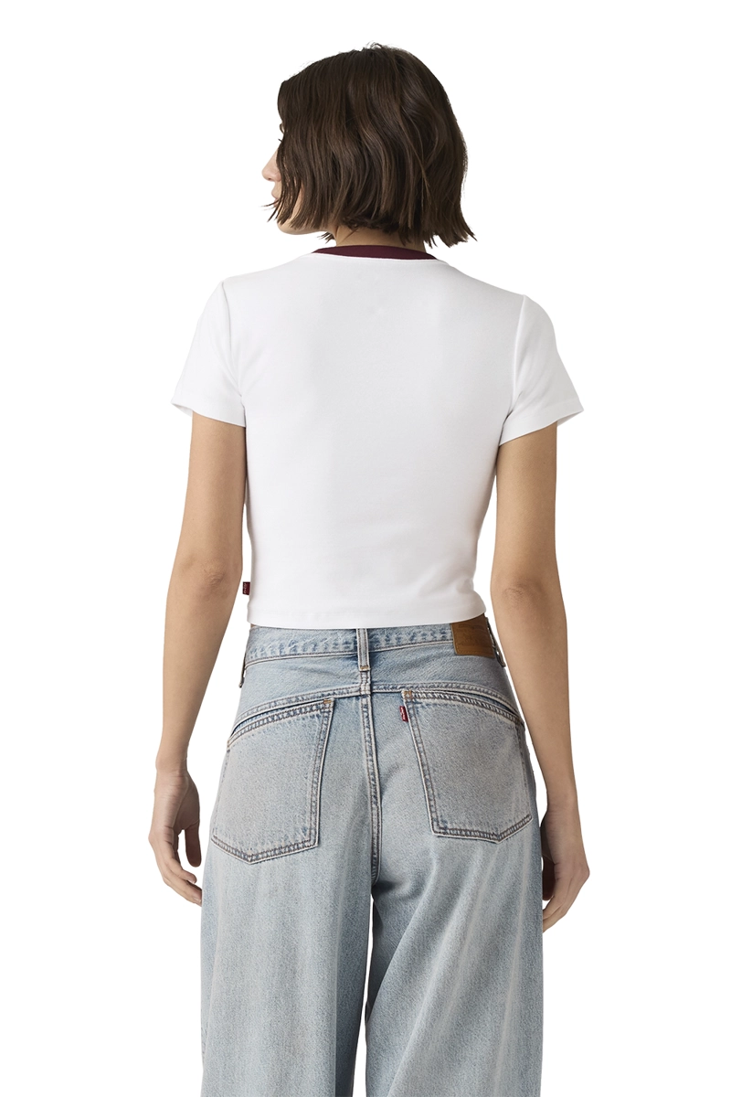 POLERA MUJER GR ESSENTIAL SPORTY TEE BLANCO LEVIS A8798-0083 - 2