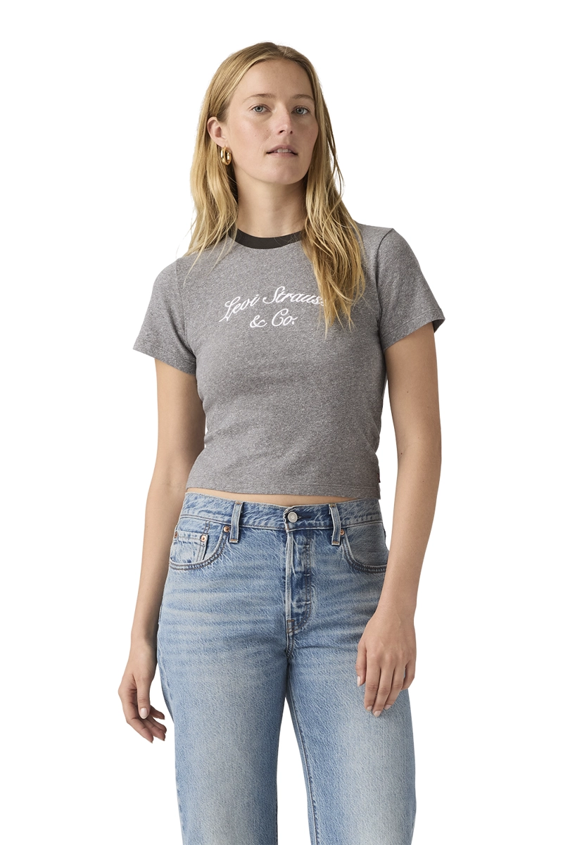 POLERA MUJER GR ESSENTIAL SPORTY TEE GRIS LEVIS A8798-0097 - 1