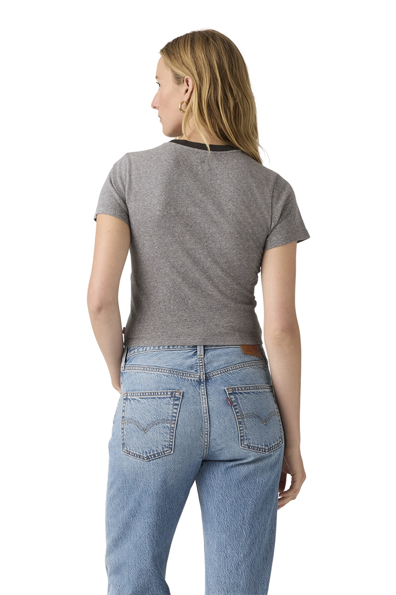 POLERA MUJER GR ESSENTIAL SPORTY TEE GRIS LEVIS A8798-0097 - 2