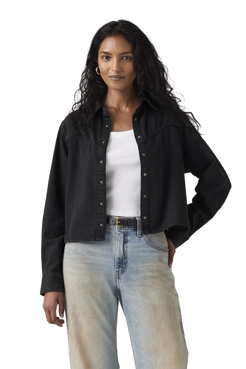 BLUSA MUJER LOGAN TENCEL SHACKET NEGRO LEVIS 005DW-0004 - 1