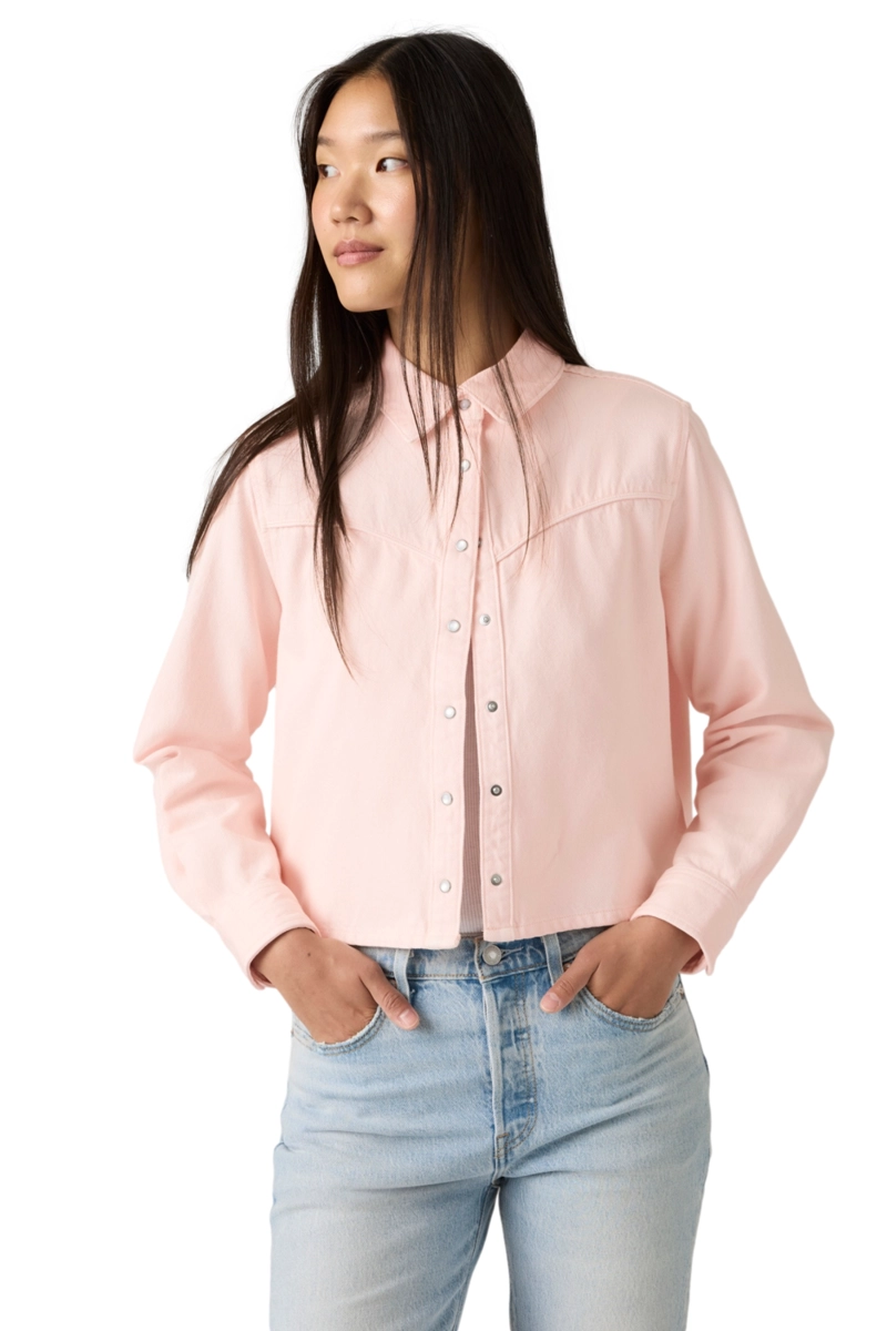 BLUSA MUJER LOGAN TENCEL SHACKET ROSADO LEVIS 005DW-0005 - 3