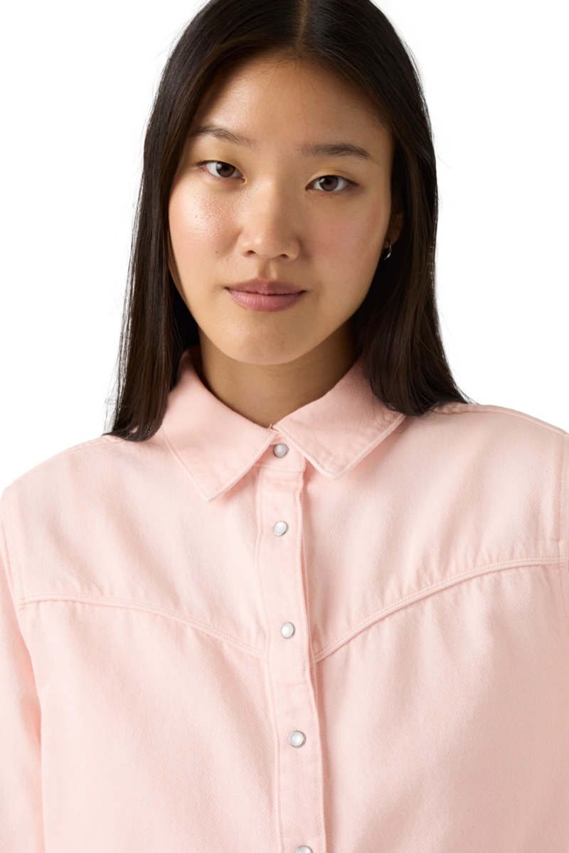 BLUSA MUJER LOGAN TENCEL SHACKET ROSADO LEVIS 005DW-0005 - 4