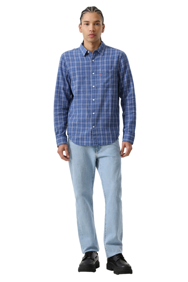CAMISA HOMBRE CLASSIC 1 PKT STANDARD AZUL LEVIS 85748-0424 - 4