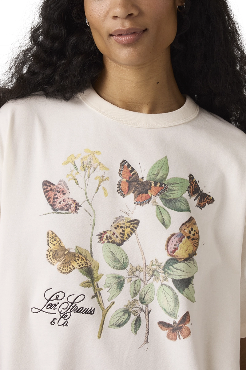 POLERA MUJER TABOR TEE BEIGE LEVIS 001MX-0024 - 4