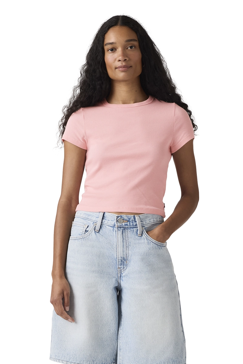 POLERA MUJER HAYES CROPPED TEE ROSADO LEVIS 005JL-0006 - 1