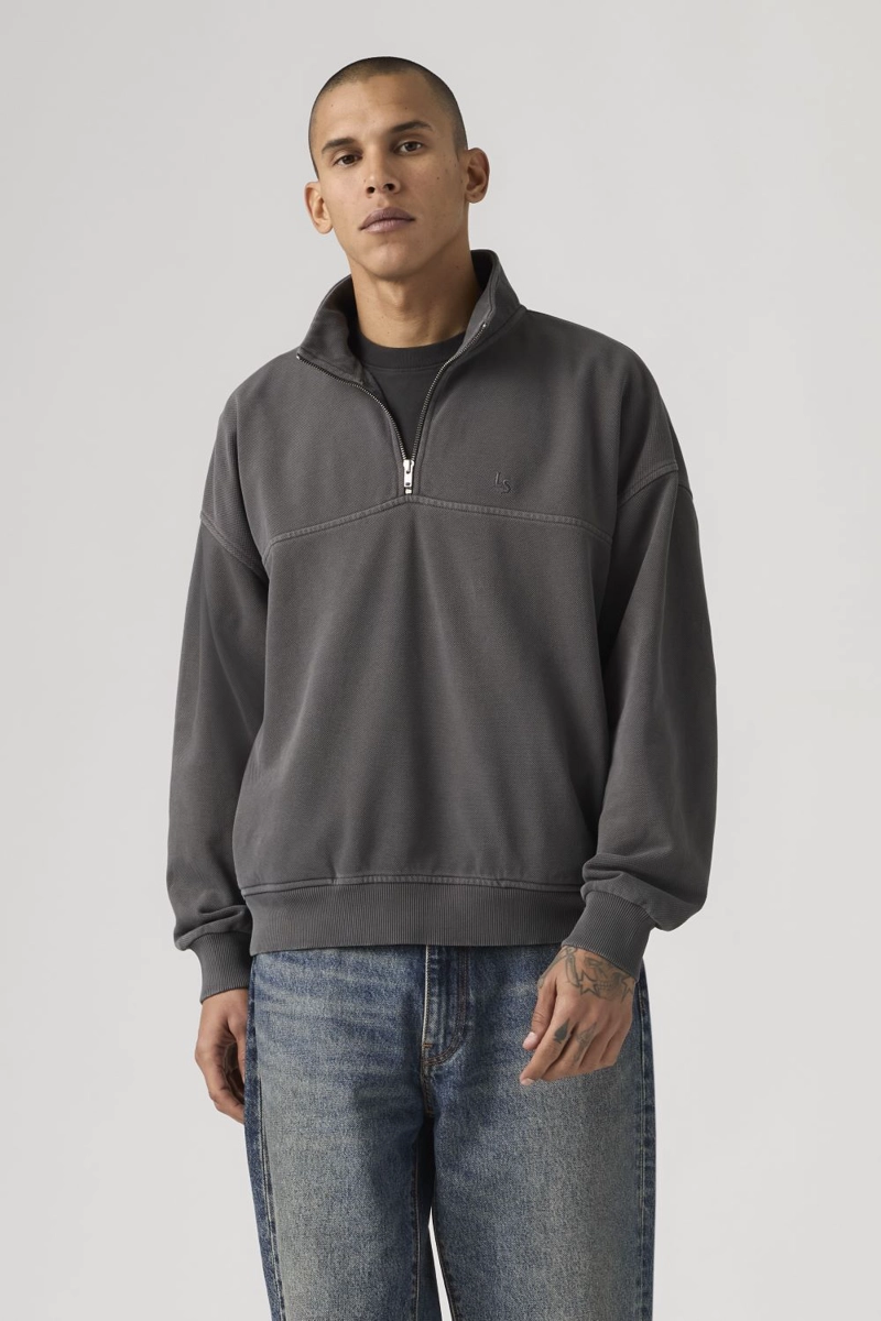 POLERON HOMBRE MARINA QUARTER ZIP GRIS LEVIS 005K1-0004 - 1