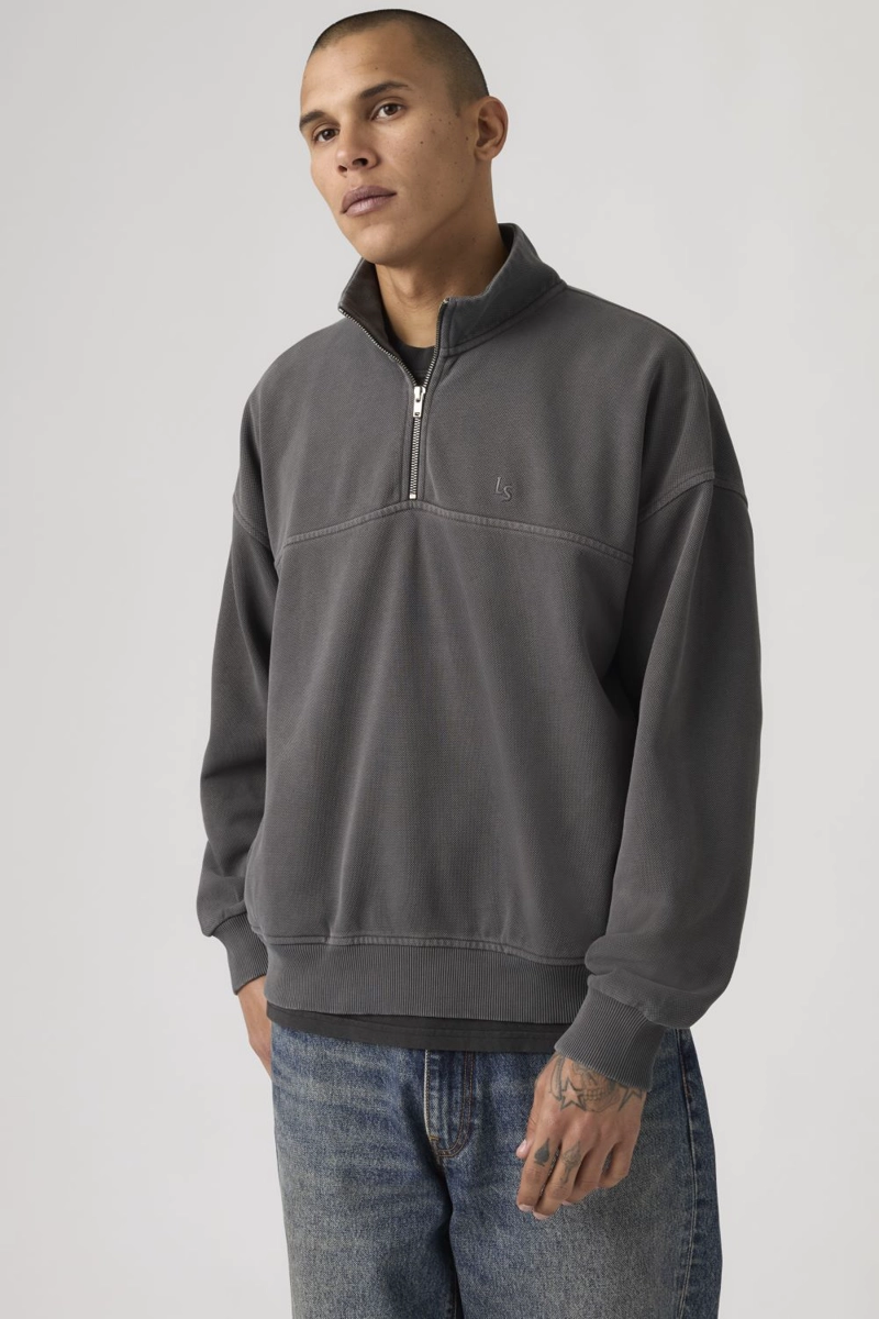 POLERON HOMBRE MARINA QUARTER ZIP GRIS LEVIS 005K1-0004 - 3