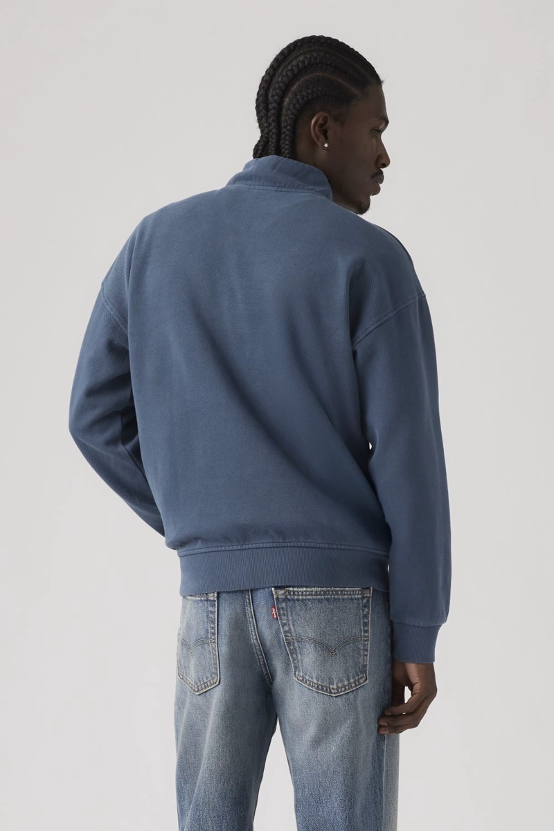 POLERON HOMBRE MARINA QUARTER ZIP AZUL LEVIS 005K1-0009 - 2