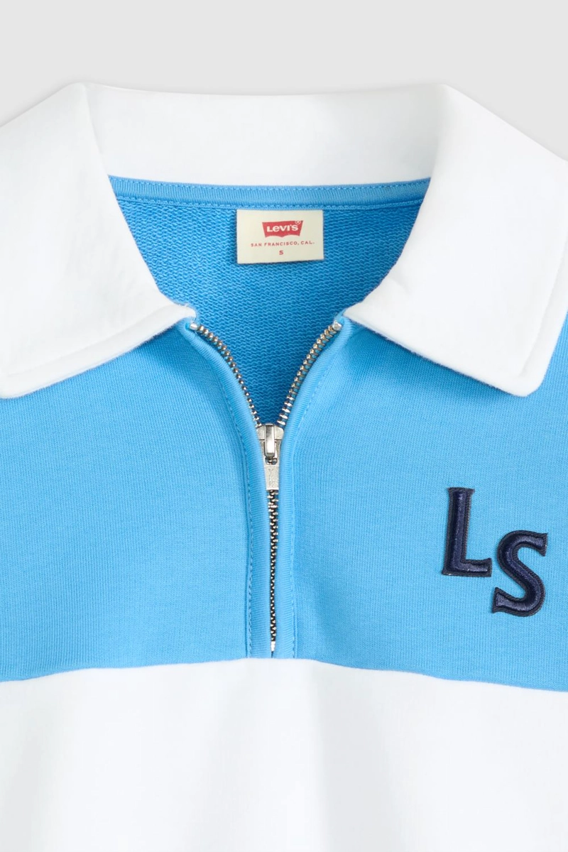 POLERON MUJER BANKS 1/4 ZIP AZUL LEVIS 003QM-0003 - 5