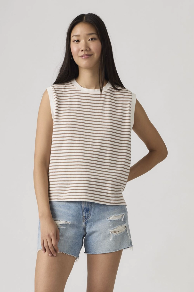 POLERA MUJER BOXY TANK BEIGE LEVIS A8794-0021 - 1