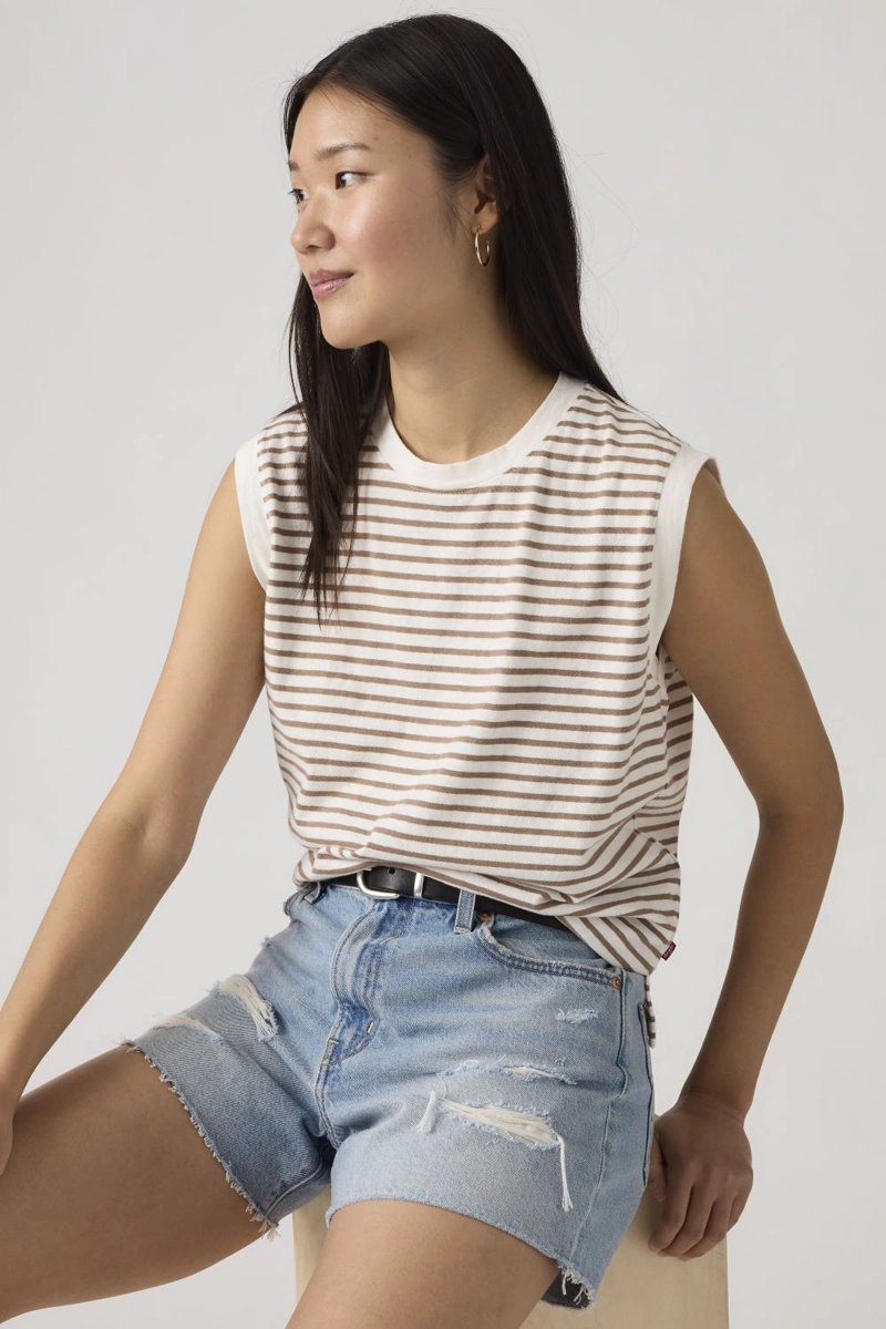 POLERA MUJER BOXY TANK BEIGE LEVIS A8794-0021 - 4