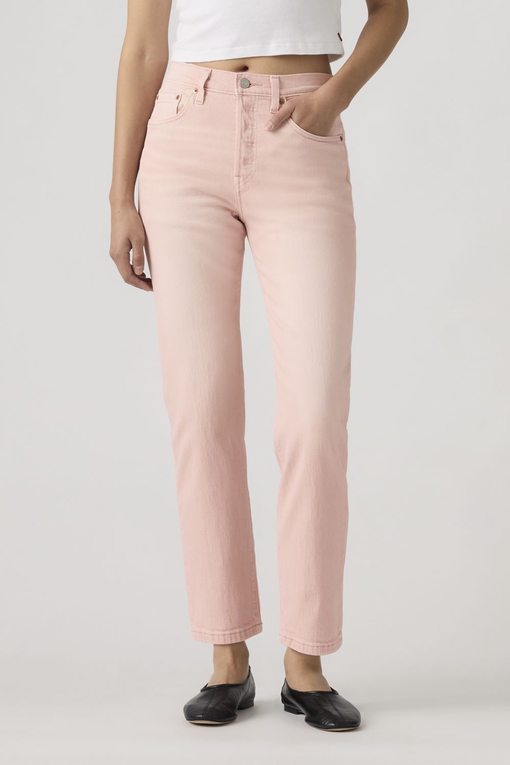 JEANS MUJER 501 CROP ROSADO LEVIS 36200-0398 - 1