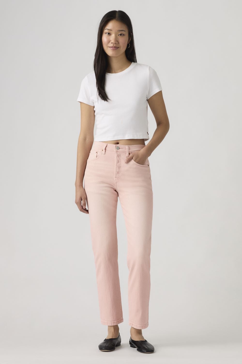 JEANS MUJER 501 CROP ROSADO LEVIS 36200-0398 - 4