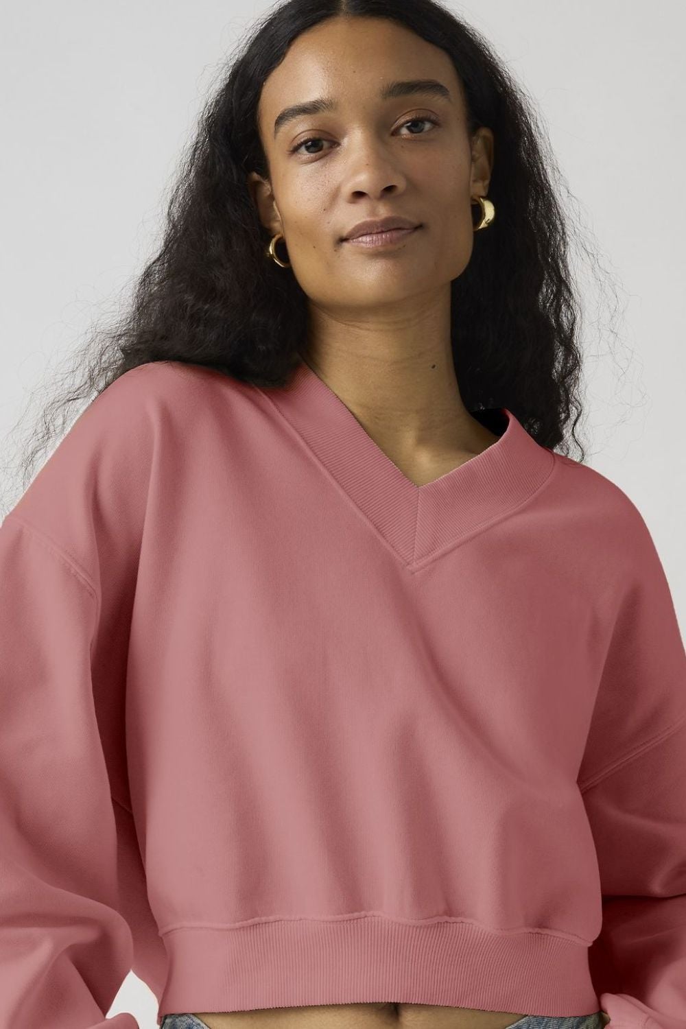 POLERON MUJER VINTAGE VNECK ROSADO LEVIS 005IF-0008 - 4