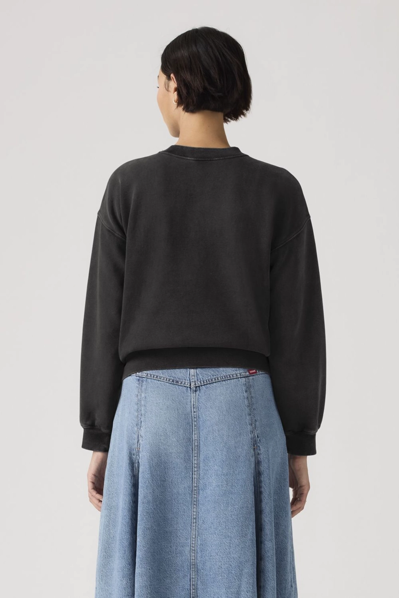 POLERON MUJER VINTAGE BOXY NEGRO LEVIS 005I9-0009 - 2
