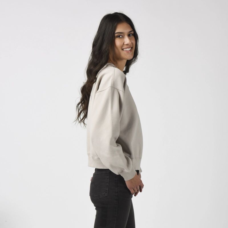 POLERON MUJER VINTAGE BOXY CREW GRIS LEVIS 005OZ-0009 - 2