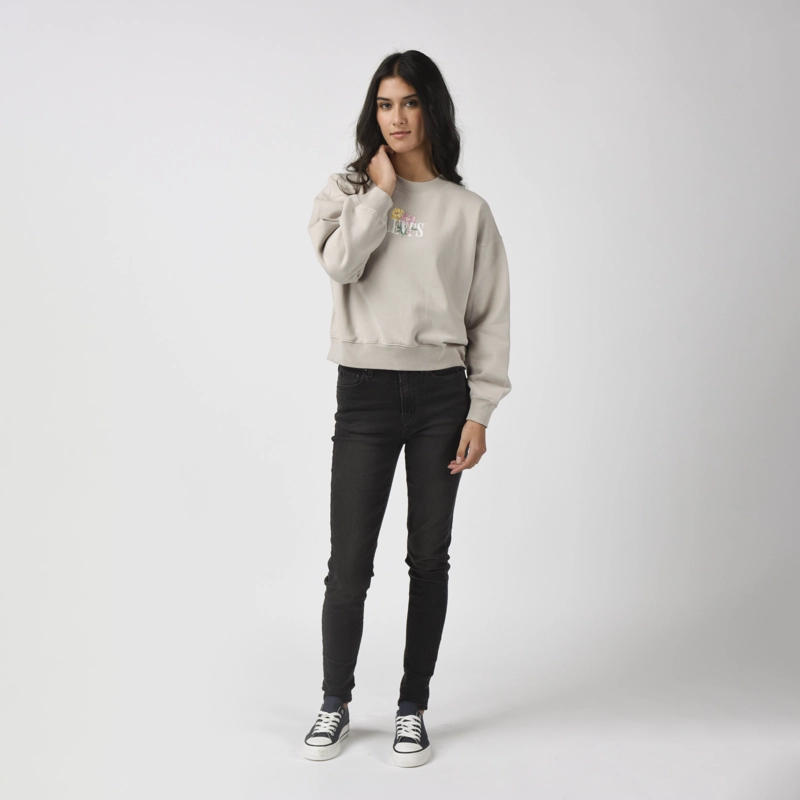 POLERON MUJER VINTAGE BOXY CREW GRIS LEVIS 005OZ-0009 - 4