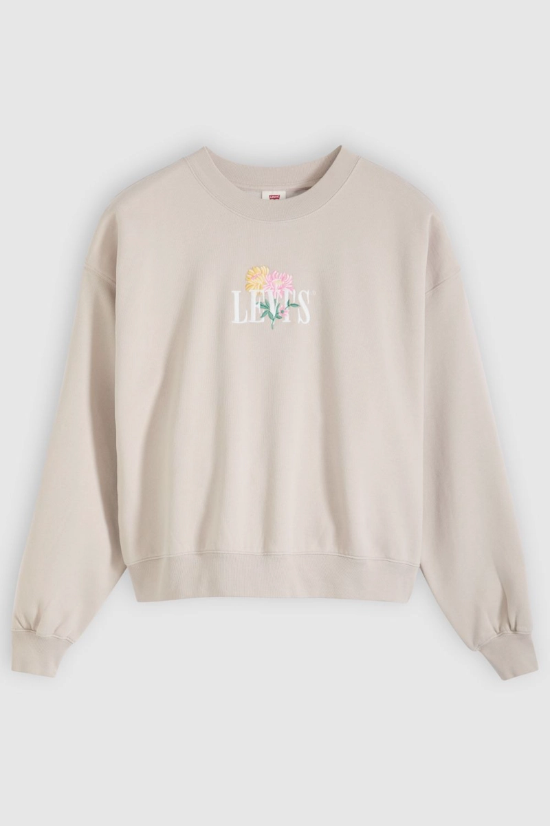 POLERON MUJER VINTAGE BOXY CREW GRIS LEVIS 005OZ-0009 - 5