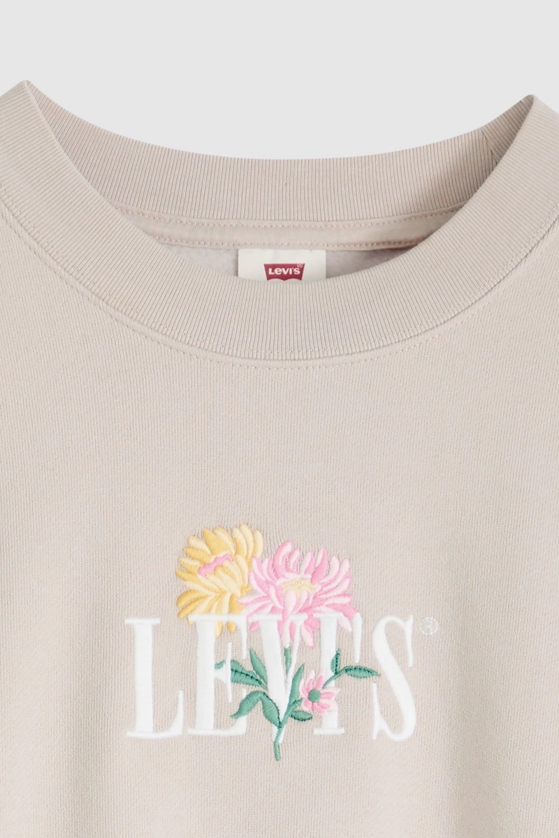 POLERON MUJER VINTAGE BOXY CREW GRIS LEVIS 005OZ-0009 - 6