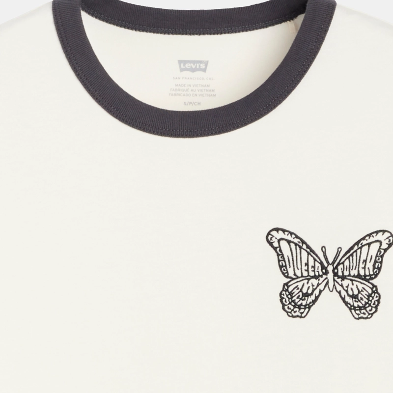 POLERA MUJER PRIDE SHRUNKEN RINGER BEIGE LEVIS 0065Q-0000 - 3
