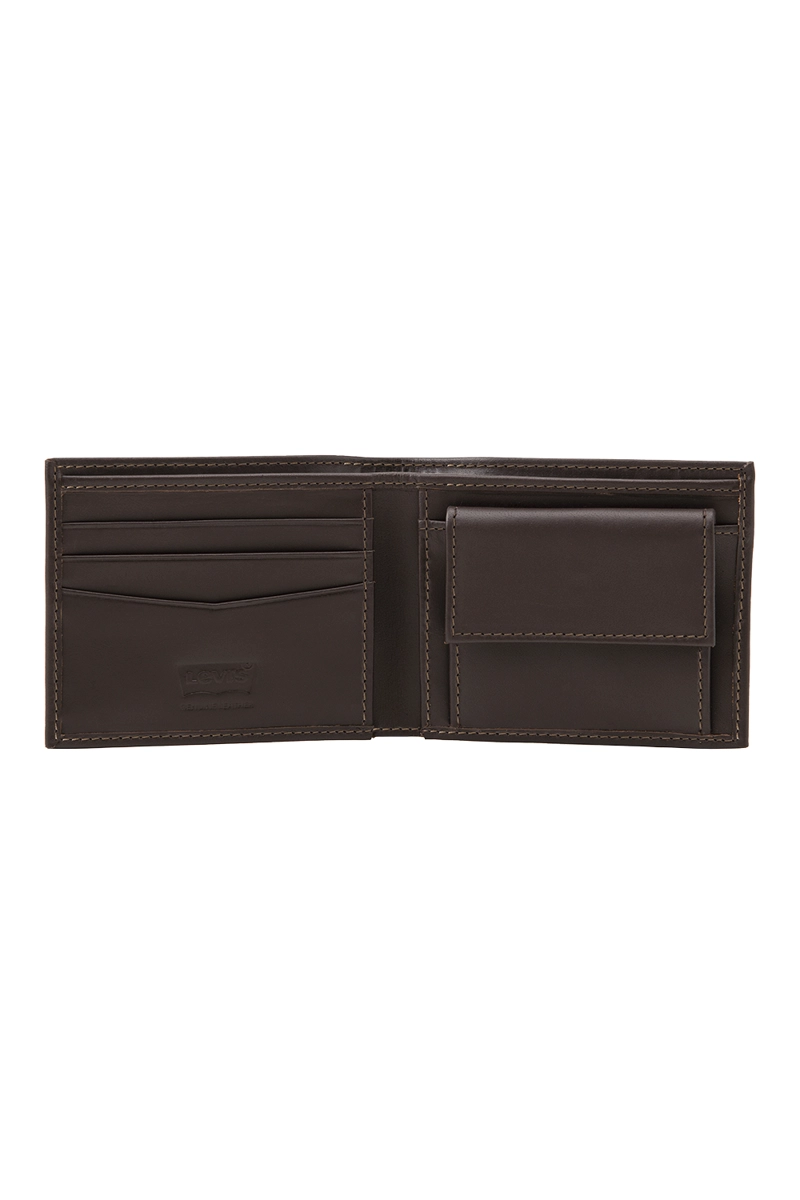 BILLETERA HOMBRE HUNTE COIN BIFOLD CAFE LEVIS 37541-0282 - 2