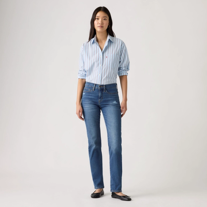 JEANS MUJER 314 SHAPING STRAIGHT AZUL LEVIS 19631-0299 - 3