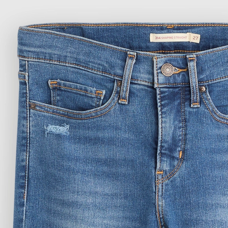JEANS MUJER 314 SHAPING STRAIGHT AZUL LEVIS 19631-0299 - 4