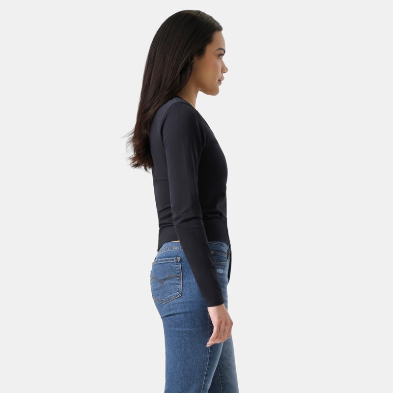 POLERA MUJER GIGI SCOOP NECK NEGRO LEVIS 005JI-0001 - 2