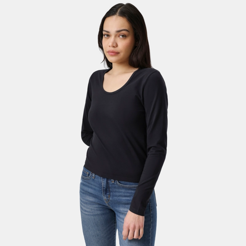 POLERA MUJER GIGI SCOOP NECK NEGRO LEVIS 005JI-0001 - 5