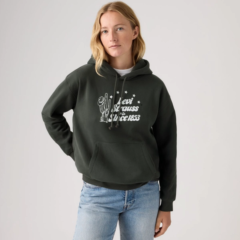 POLERON MUJER GRAPHIC EVERYDAY HOODIE NEGRO LEVIS A8801-0045 - 3