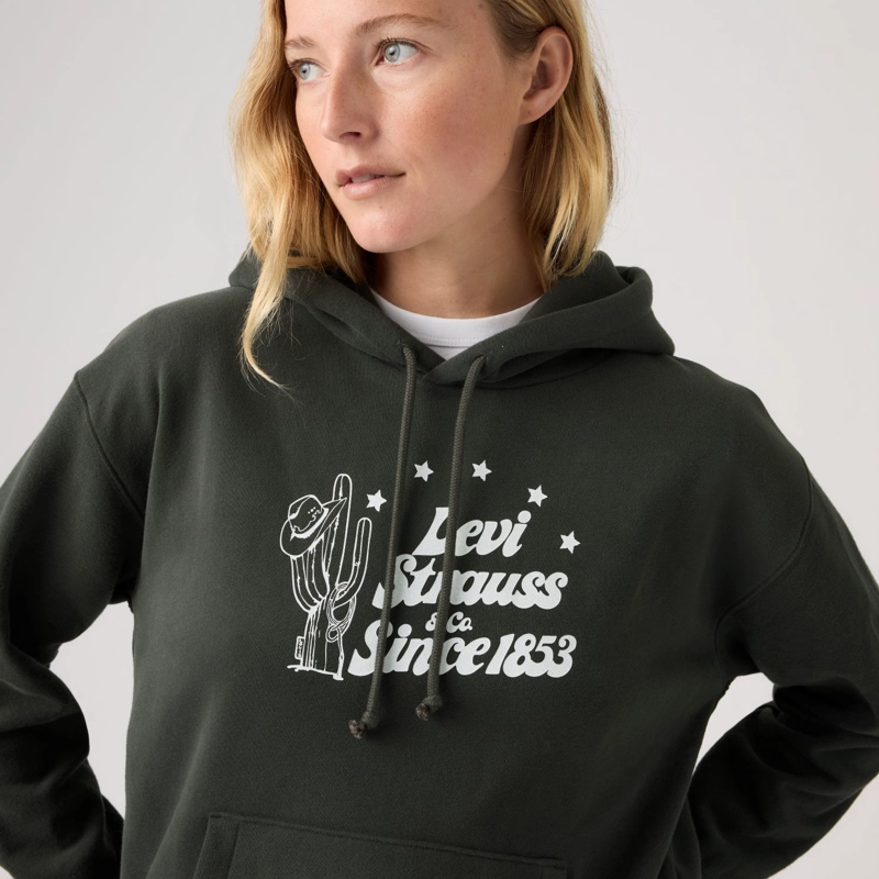 POLERON MUJER GRAPHIC EVERYDAY HOODIE NEGRO LEVIS A8801-0045 - 4