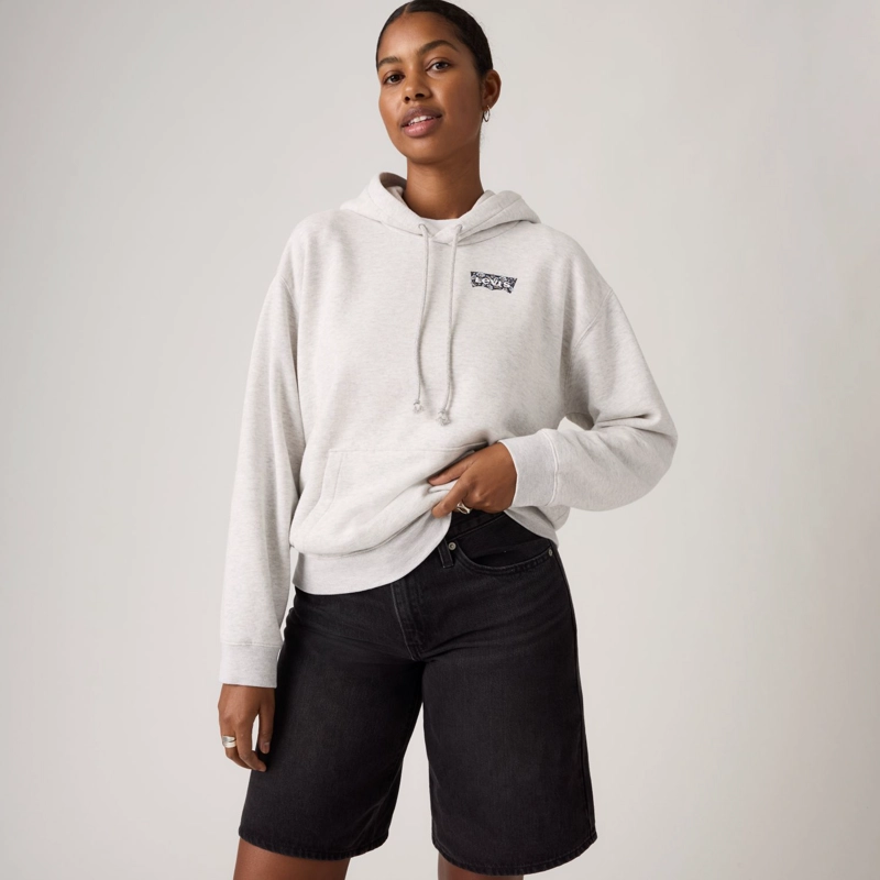 POLERON MUJER GRAPHIC EVERYDAY HOODIE GRIS LEVIS A8801-0046 - 3