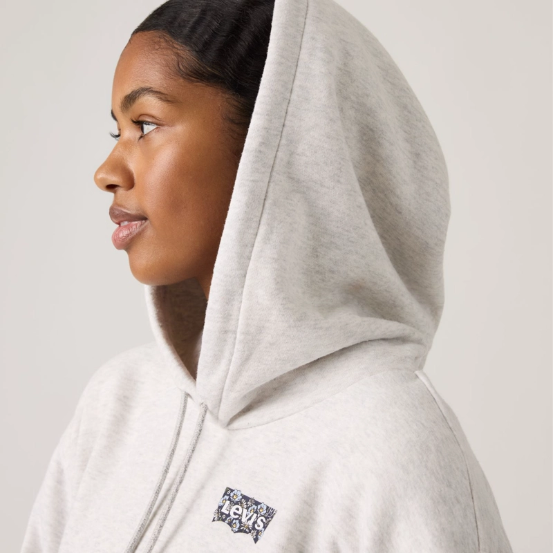POLERON MUJER GRAPHIC EVERYDAY HOODIE GRIS LEVIS A8801-0046 - 4