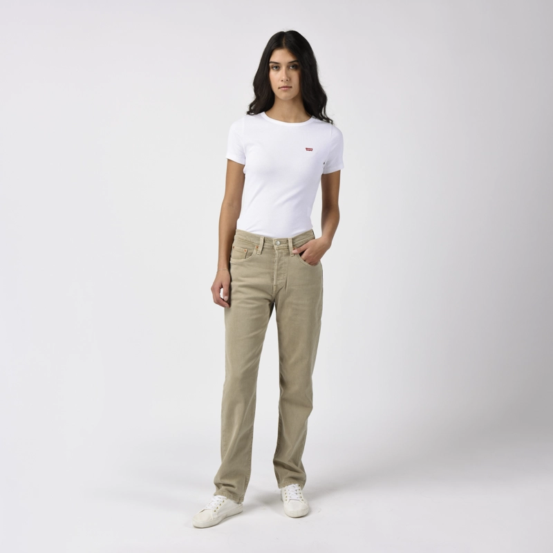 JEANS MUJER 501 CROP BEIGE LEVIS 36200-0399 - 4