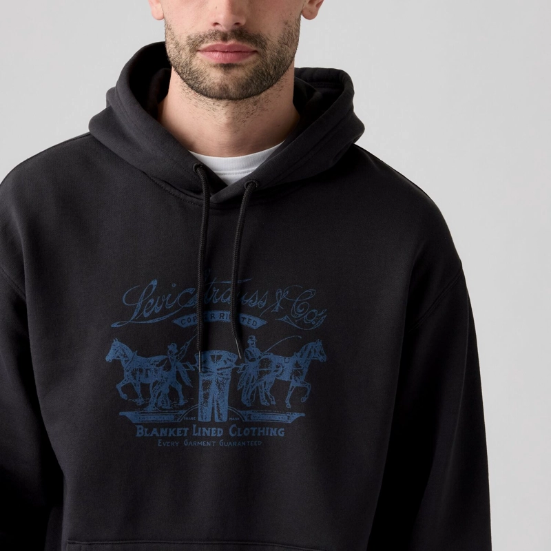 POLERON HOMBRE RELAXED GRAPHIC PO NEGRO LEVIS 38479-0471 - 4