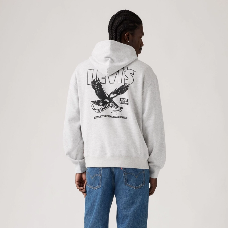 POLERON HOMBRE RELAXED GRAPHIC PO GRIS LEVIS 38479-0472 - 2
